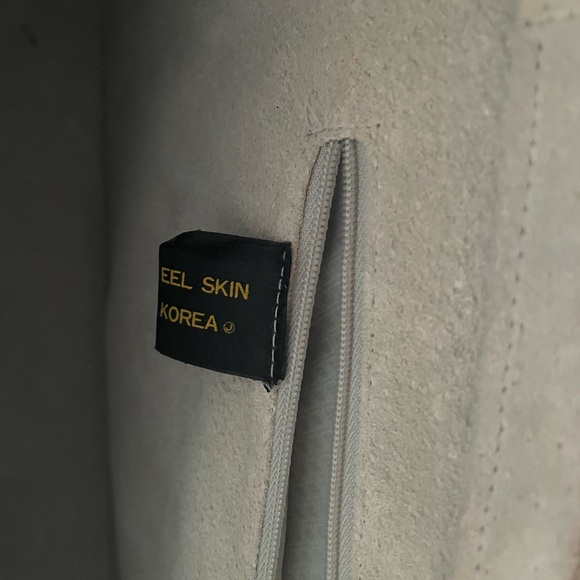 VINTAGE genuine eel skin leather purse - Picture 4 of 6